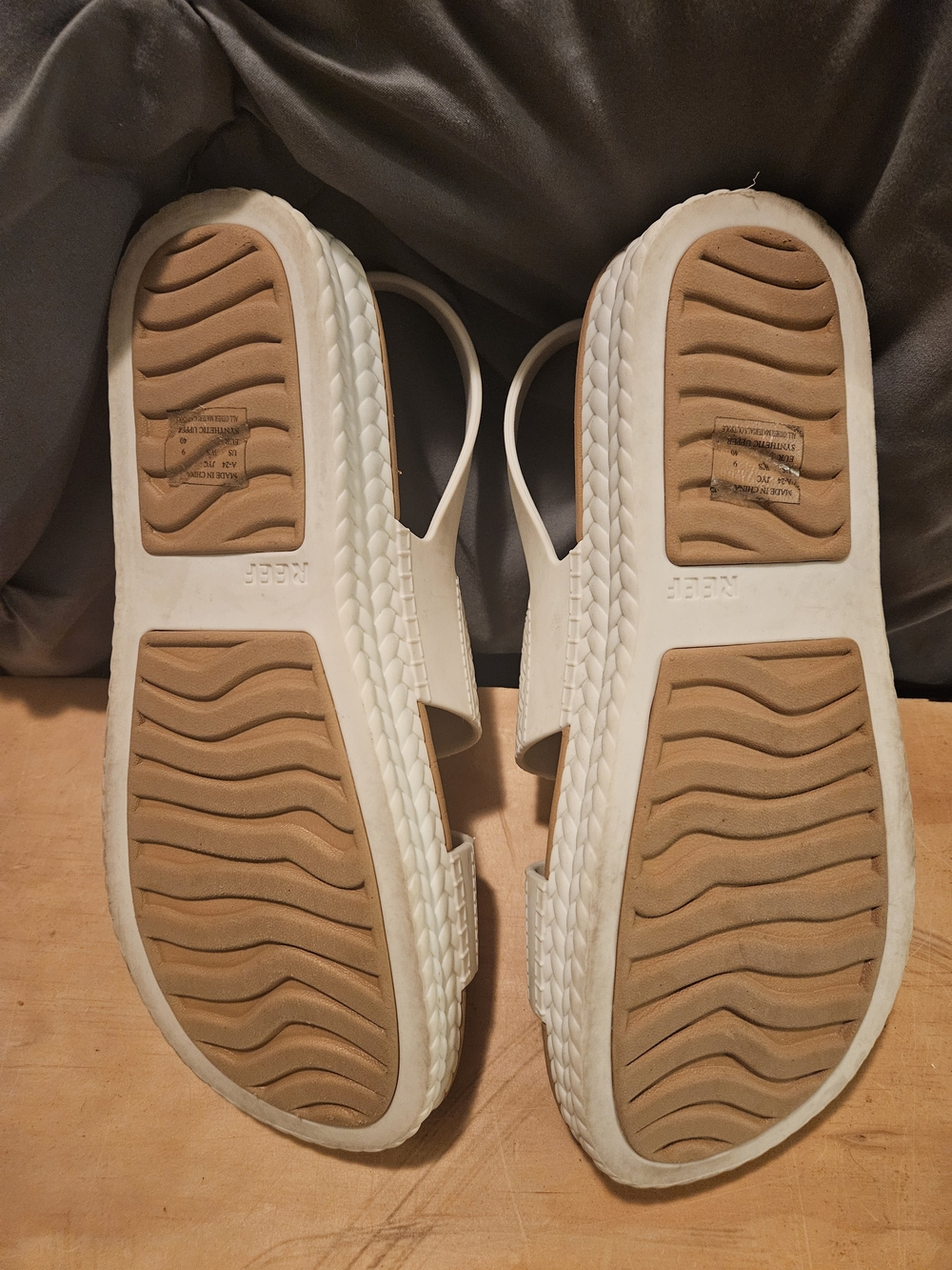 REEF Water Vista Women’s Size 9 White Woven Slingback Platform Sandals - Picture 3 of 5